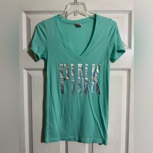 Victoria’s Secret PINK V-neck T-shirt – Size Small SM